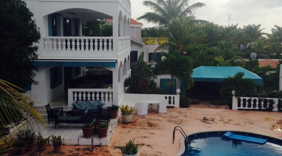 View of pool from room