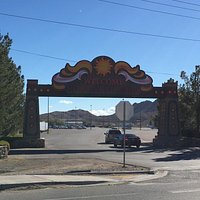 Front gate.
