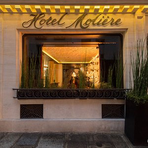 Hôtel Molière in Paris, image may contain: Potted Plant, Fireplace, Planter, Restaurant