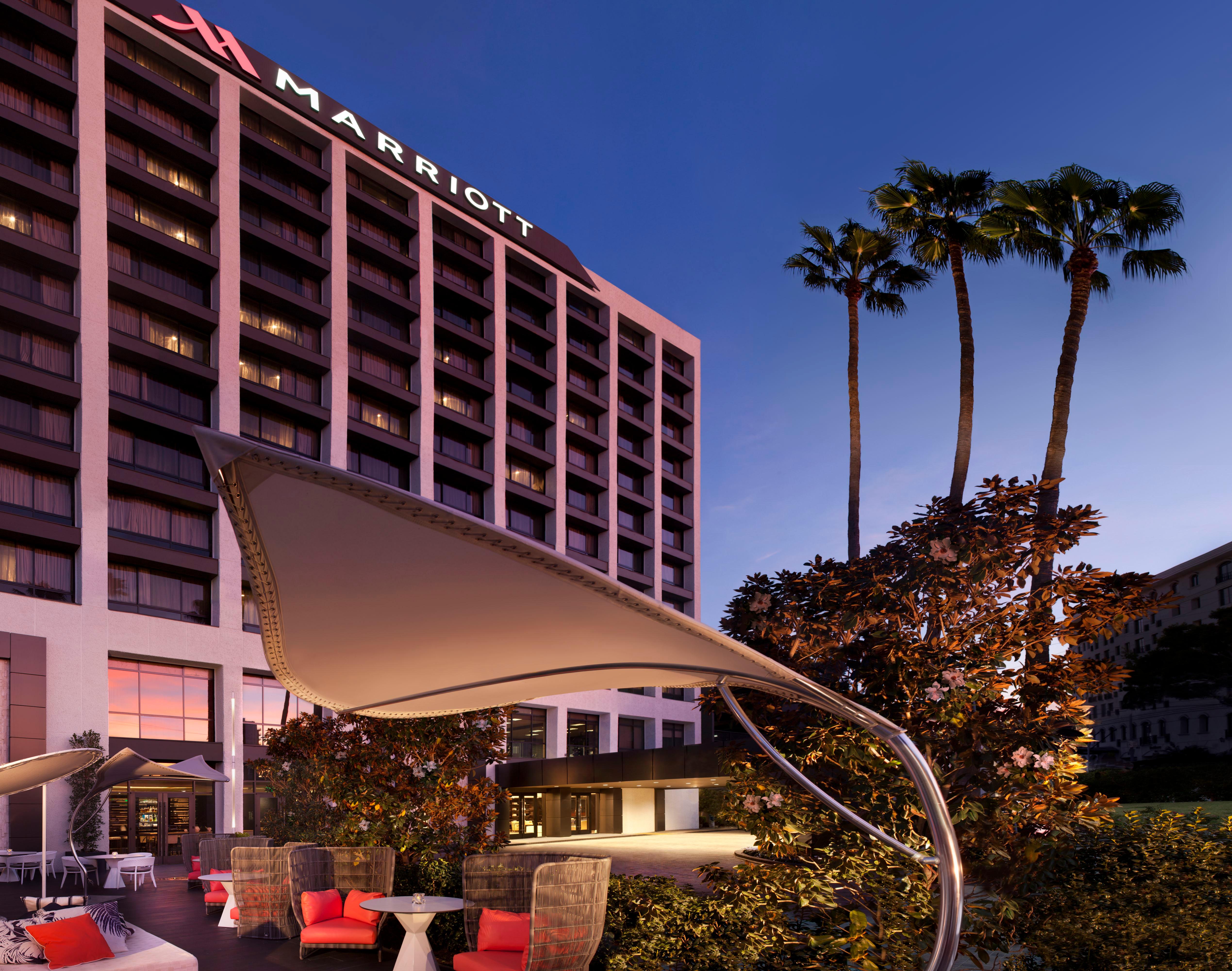 BEVERLY HILLS MARRIOTT 2024 Prices Reviews Los Angeles CA   Exterior Night 