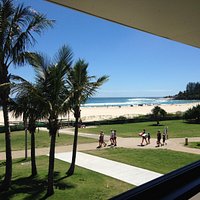 Beautiful beach views from the restaurant