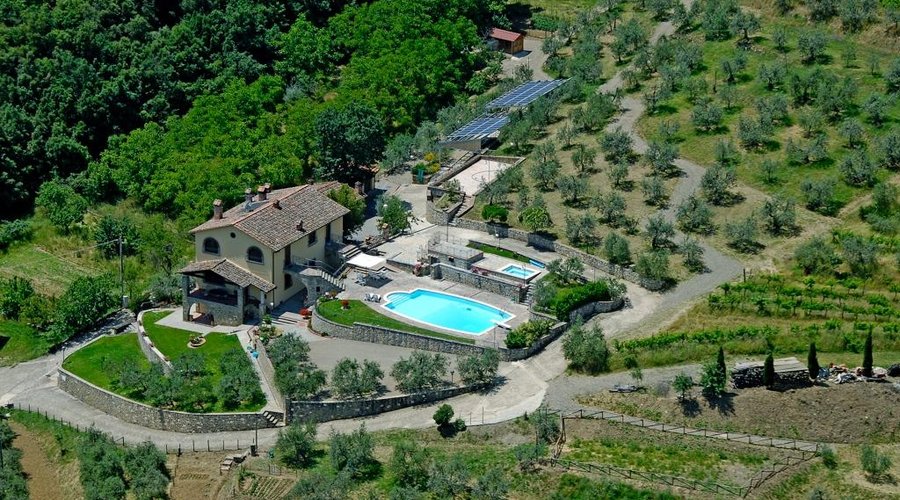 Veduta aerea della struttura