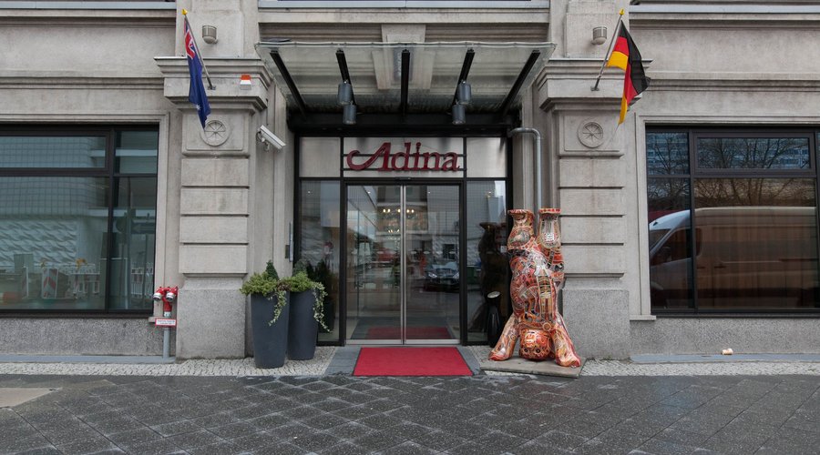 Entrance at the Adina Apartment Hotel Berlin Checkpoint Charlie