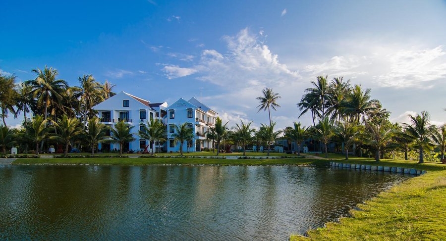 Riverside with private lagoon