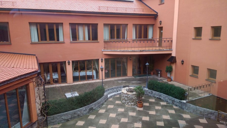 Hotel Majolika courtyard