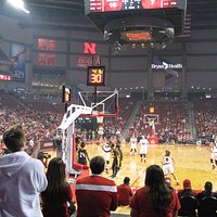 See the big open space of the arena.