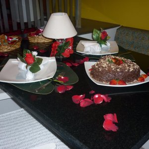 Comemorando niver de casamento
