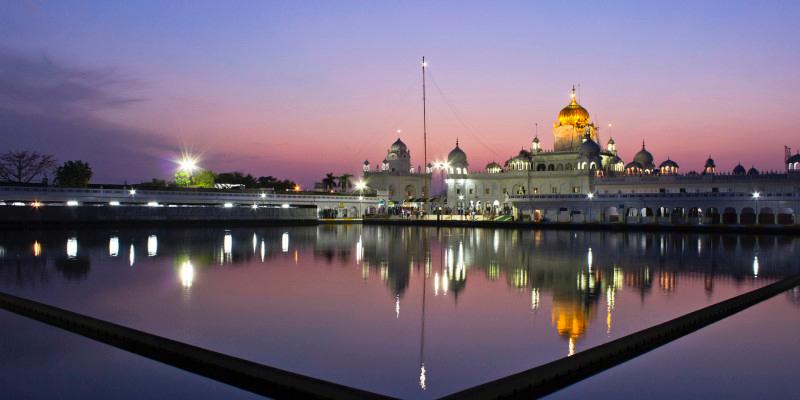 Gurudwara or Gurdwara Bangla Sahib, Delhi Stock Photo - Image of ancient,  delhi: 193763230