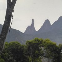 A vista da casa da antena