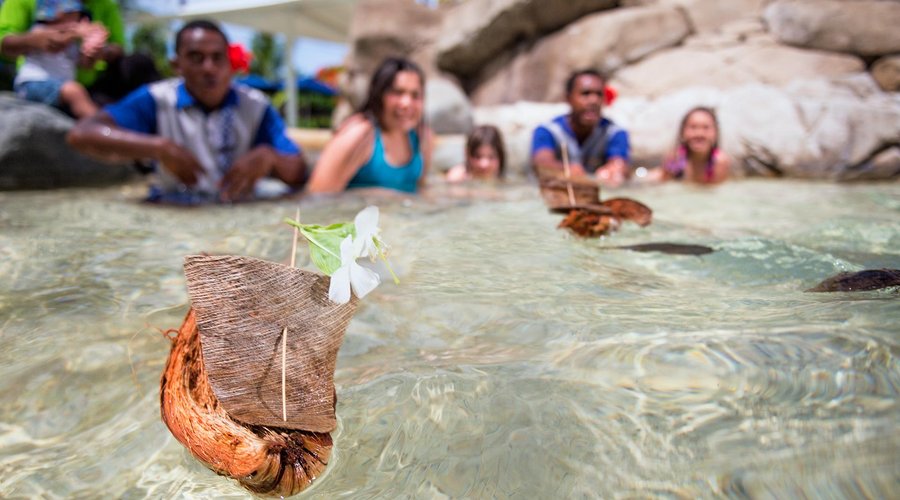 Kids Koro Coconut Husk Boat Race