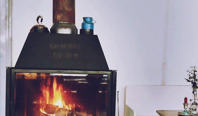 cosy fireplace