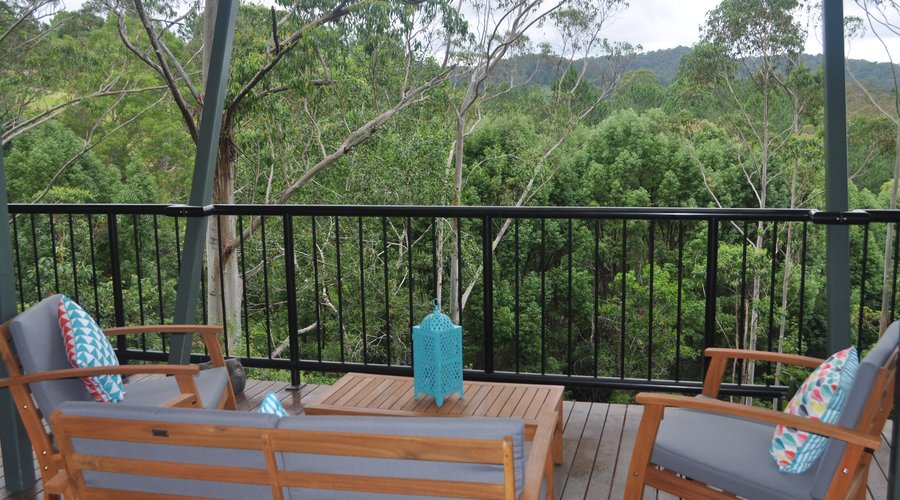 Spa chalet deck