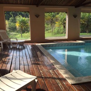 Vista da Piscina coberta