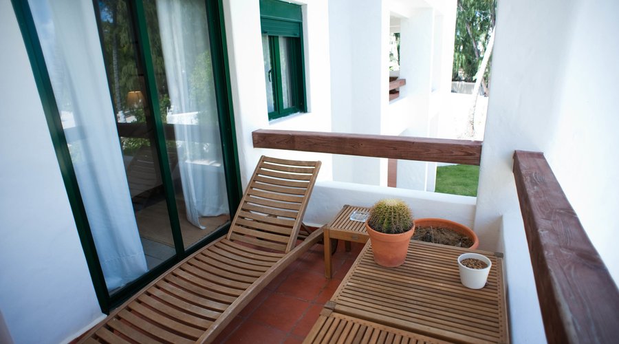 Balcony at The Three Bedroom Apartment at the Stanza Mare Coral Comfort