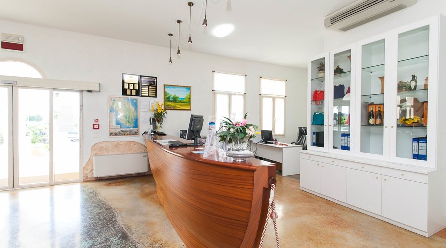 Front Desk at the Hotel Residence Porto Selvaggio