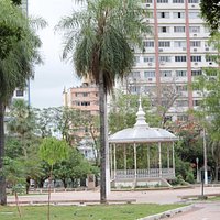 Coreto na praça em frente ao Santuário Nossa Senhora Auxiliadora em Corumbá 4