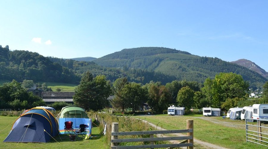 View towards Seat Howe and Barf - Lanefoot Farm Campsite