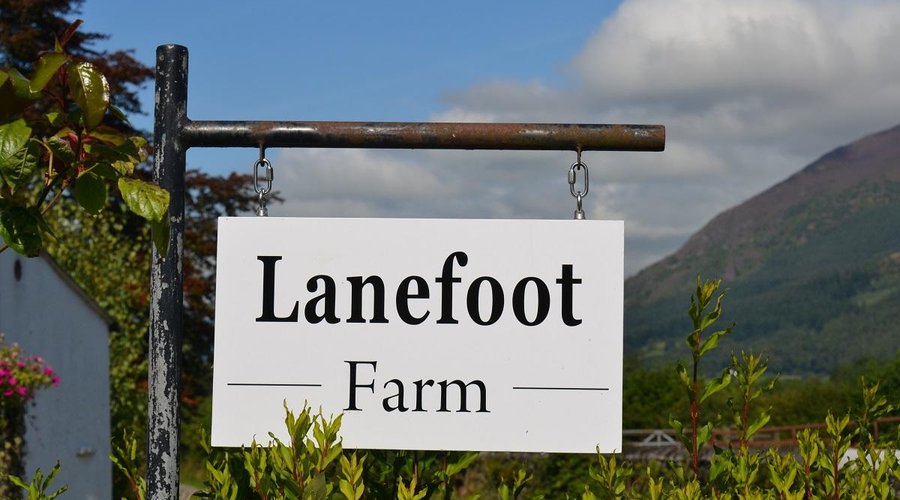 Lanefoot Farm Campsite - New Sign