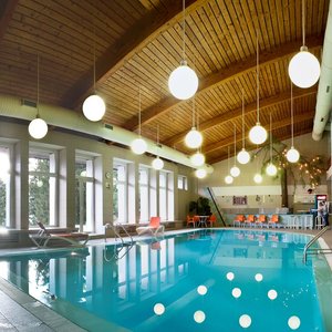 Swimming pool with salt water