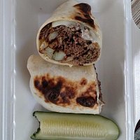 DPW Wrap - a weekday special; steak and cheese with french fries, IN the wrap!