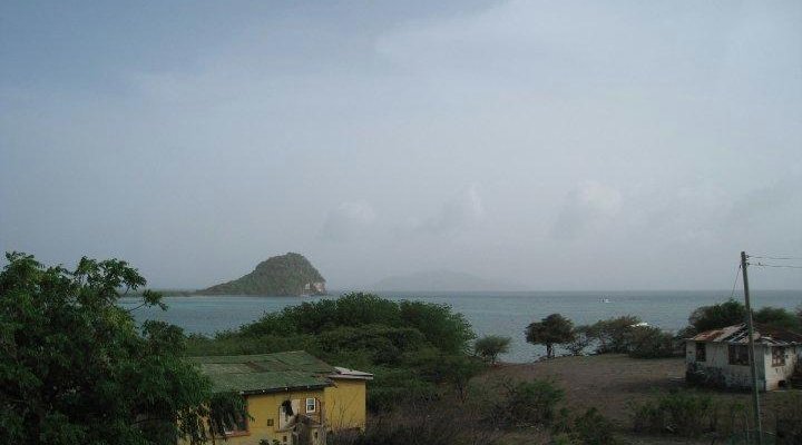 View From Balcony Over Looking Frigate Rock & Carriacou In Distant