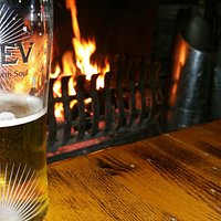 Open fire and great beer!