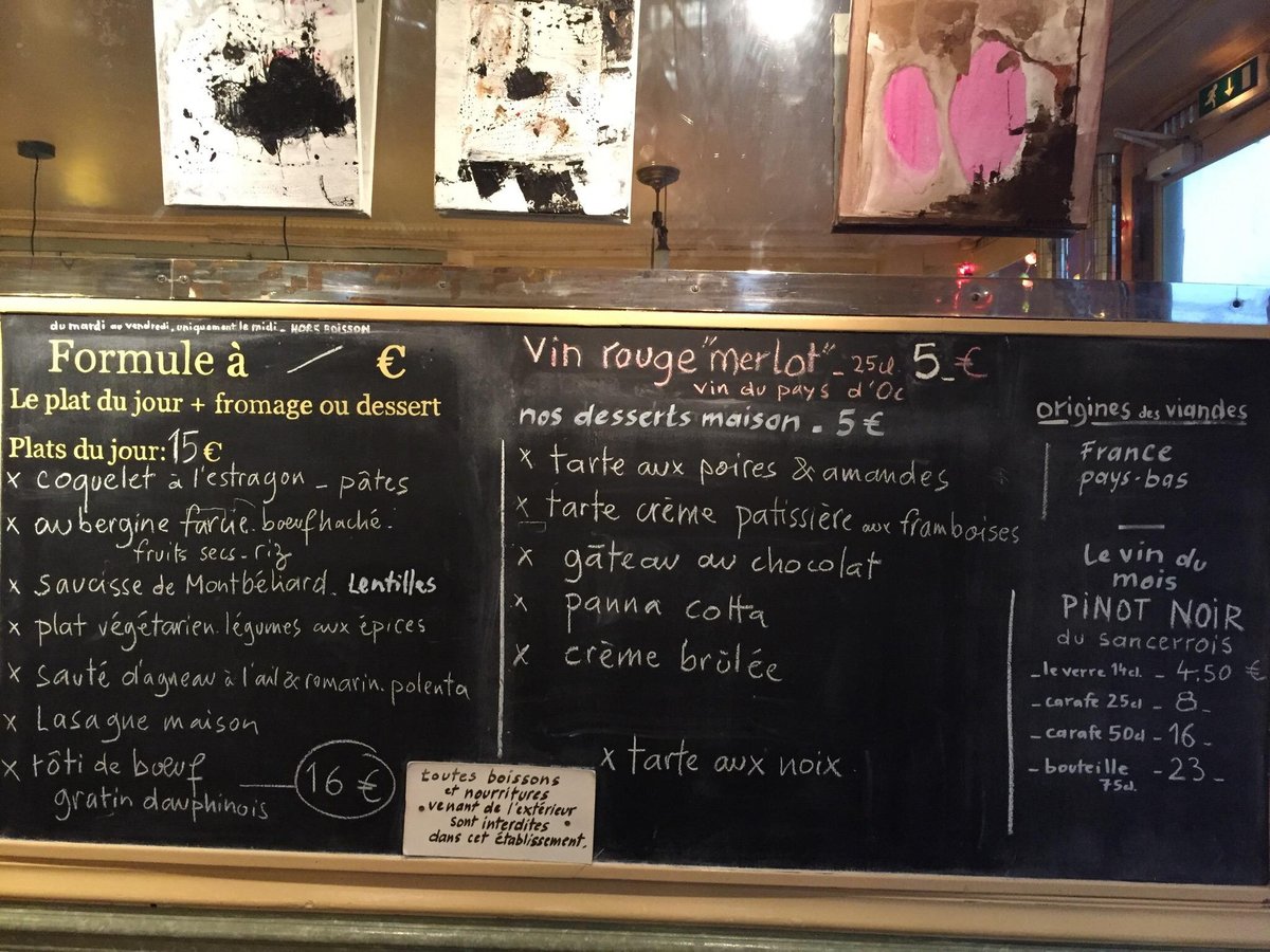 LE VERRE A PIED, Paris - Quartier Latin - Restaurant Reviews, Photos ...