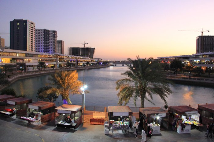 On a very cold and quite but beautiful day in Amwaj Islands