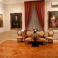 The interior of the museum.