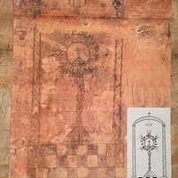 Dibujo en una de las paredes