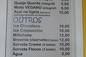 Cardápio
