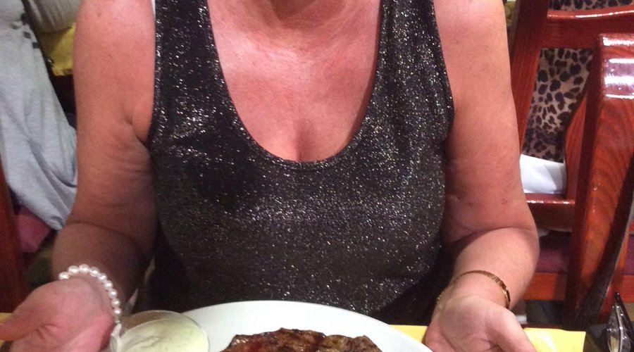 Steak in pepper sauce