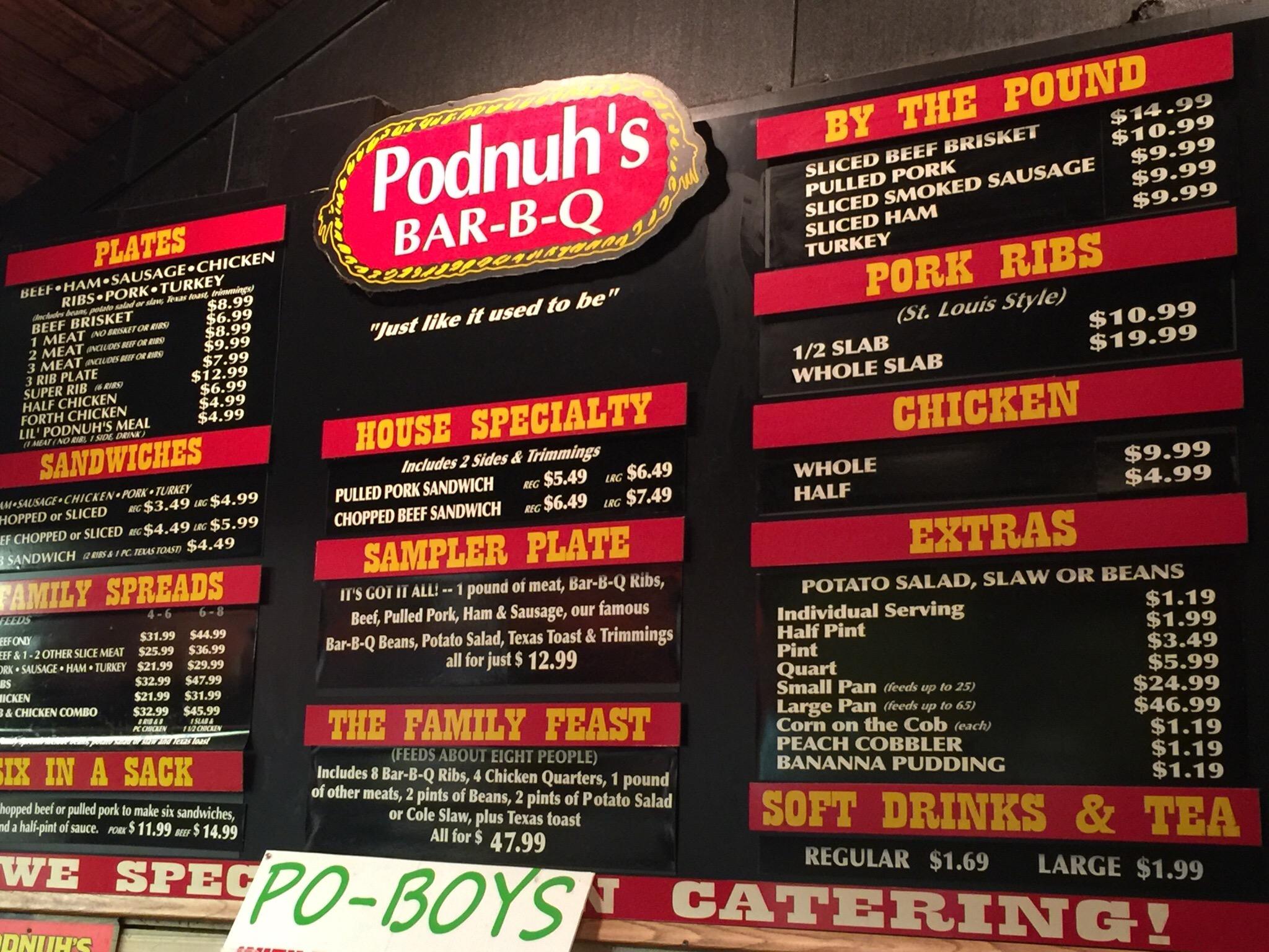 PODNUH S BAR B Q West Monroe Restaurant Reviews Photos Phone Number Tripadvisor