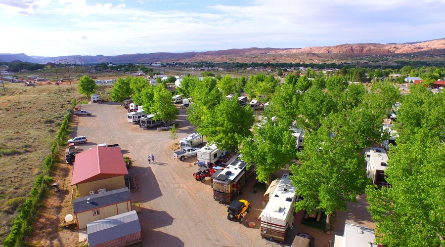 Aerial View of Spanish Trail RV Park
