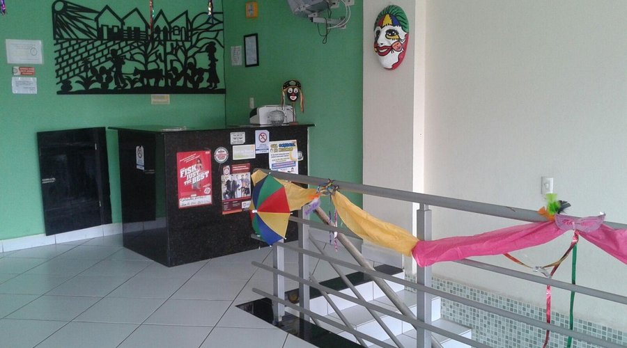 Vista da recepção, as imagens foram enviadas por whatspelo hotel, para nos mostrrem o hotel.