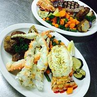 Lobster and Crab. Steak and Crab Entrees