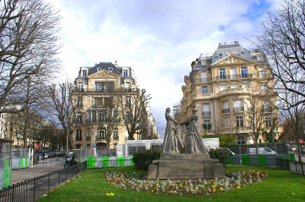 General view of the Avenue Montaigne in Paris, France on December