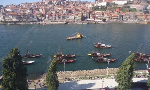 Vista da cidade do Porto a partir do teleférico em Gaia.1