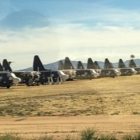 Rows of aircraft