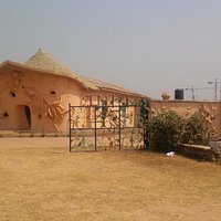 Main entrance to the Nike Art Gallery in Abuja