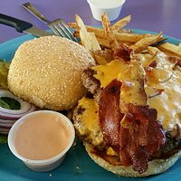 Double Cheeseburger with bacon