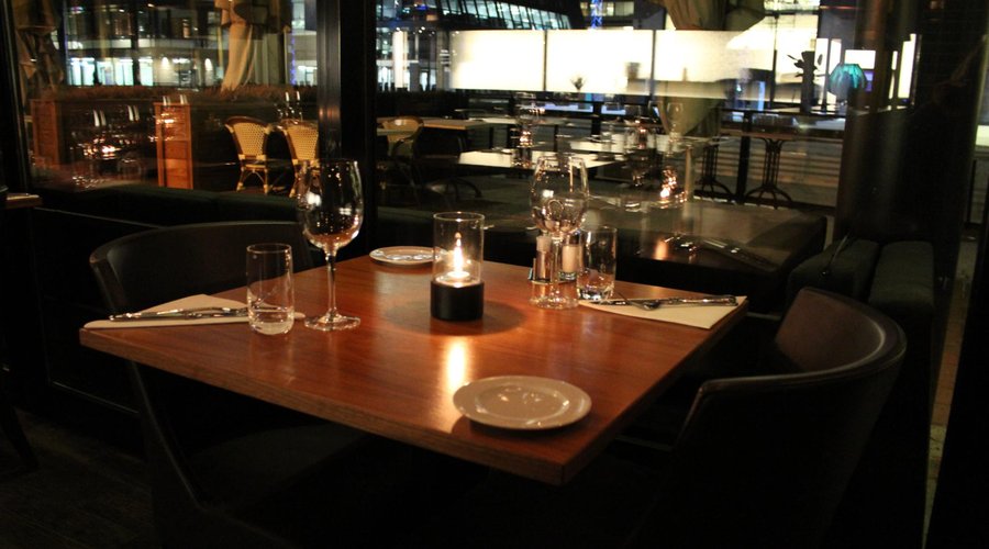 Koselig stemning i restauranten