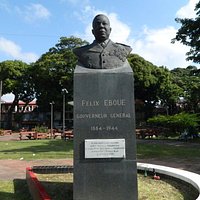This is the bust of the first black governor of Guadeloupe.