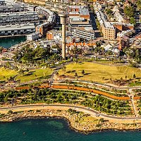 Aerial view of Barangaroo Reserve