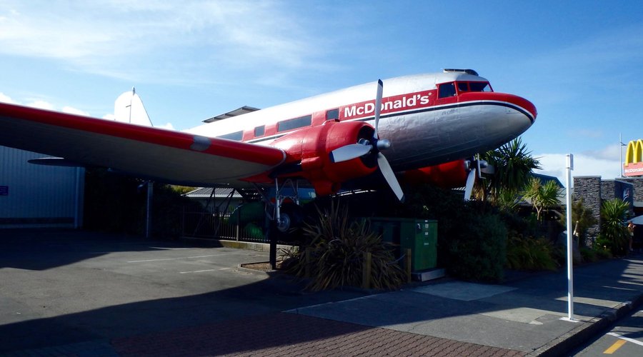 Taupo McDonalds Restaurant Plane