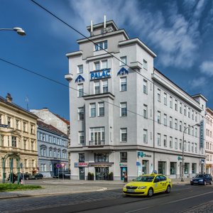Hotel Palac in Olomouc, image may contain: Monitor, Screen, Computer Hardware, Living Room