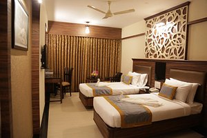 Rangalaya Royal in Vellore, image may contain: Interior Design, Resort, Hotel, Ceiling Fan