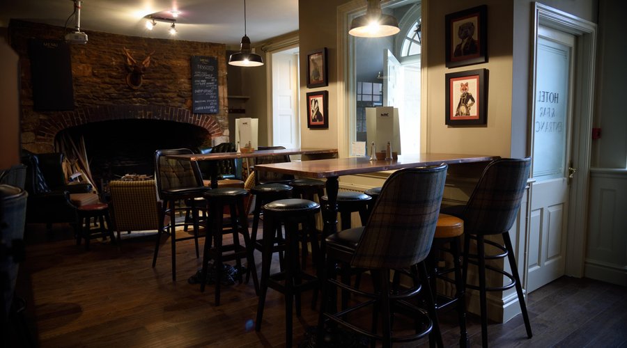 The newly refurbished bar area