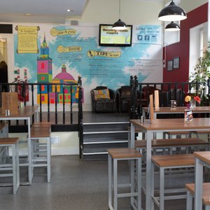 Food Area at the YHA London St Pauls