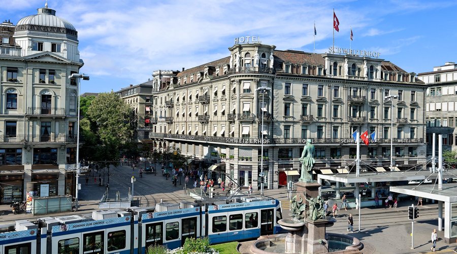 Exterior at Hotel Schweizerhof Zurich